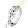 Trilogy Oro Bianco Diamanti Alfieri St.John Collezione Tre Pietre