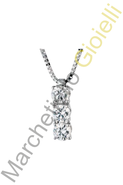 Trilogy Oro Bianco Diamanti Alfieri St.John Collezione Tre Pietre