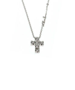 Croce Oro Bianco Diamanti Salvini Collezione Madison Avenue