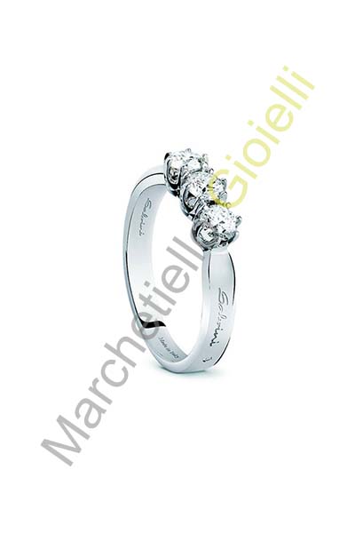 Trilogy Oro Bianco Diamanti Salvini Collezione Aurora