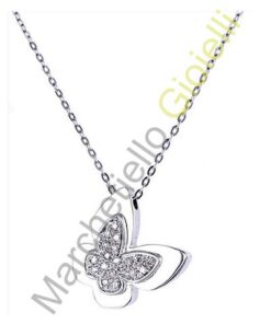Collana Oro Bianco Diamanti Salvini Collezione I Segni