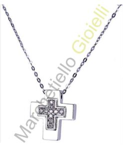 Collana Oro Bianco Diamanti Salvini Collezione I Segni