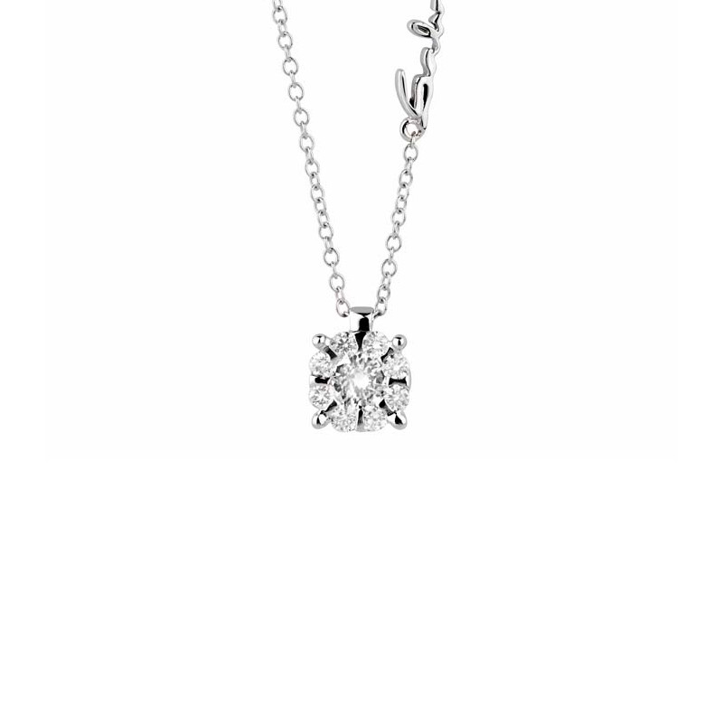 Collana Oro Bianco Diamanti Salvini Collezione Daphne