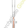 Collana Argento Bianco Rosa Salvini Collezione G-Man