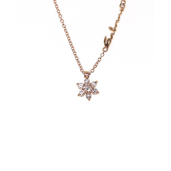 Collana Oro Rosa Diamanti Salvini Collezione Snappy