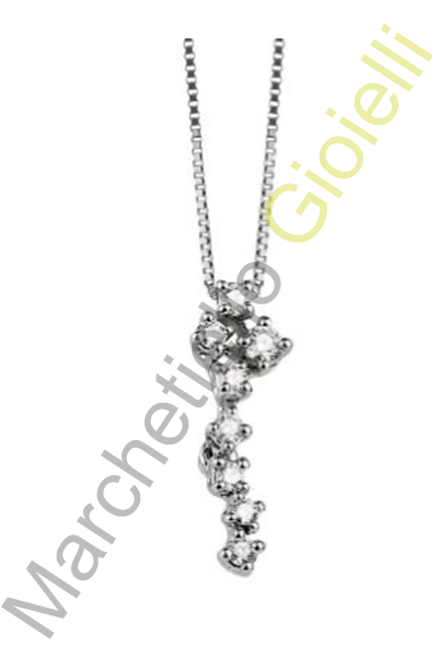 Collana Oro Bianco Diamanti Alfieri St.John Collezione Frida