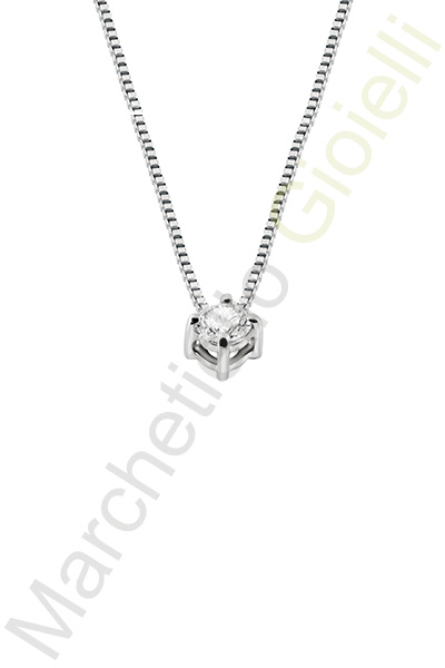 Punto Luce Oro Bianco Diamanti Salvini Collezione Lumiere