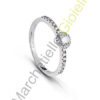 Solitario Oro Bianco Diamanti Salvini Collezione Atelier