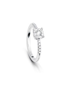 Anello Oro Bianco Diamanti Salvini Collezione Daphne