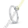 Solitario Oro Bianco Diamanti Salvini Collezione Infinity
