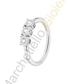 Trilogy Oro Bianco Diamanti Salvini Collezione Daphne