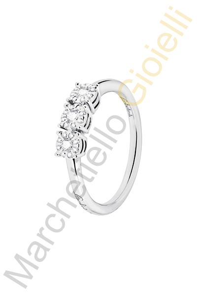 Trilogy Oro Bianco Diamanti Salvini Collezione Daphne