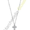 Croce Oro Bianco Diamanti Salvini Collezione Be Happy