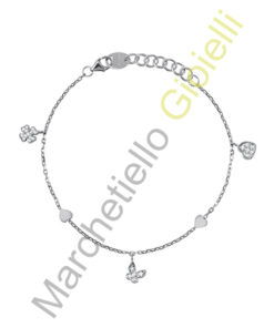 Bracciale Oro Bianco Diamanti Salvini Collezione Be Happy