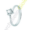 Solitario Oro Bianco Diamanti Salvini Collezione Shirley