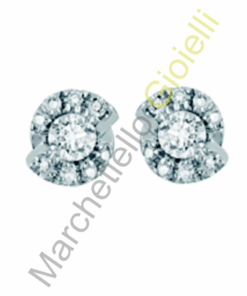 Orecchini Oro Bianco Diamanti Salvini Collezione Daydream