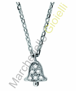 Collana Oro Bianco Diamanti Salvini Collezione Be Happy