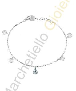 Bracciale Oro Bianco Diamanti Salvini Collezione Be Happy