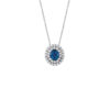 Collana Oro Bianco Diamanti Zaffiro Salvini Collezione Dora