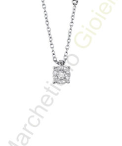 Collana Oro Bianco Diamanti Salvini Collezione Daphne