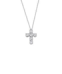Croce Oro Bianco Diamanti Salvini Collezione Daphne