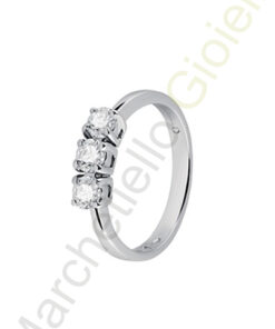 Trilogy Oro Bianco Diamanti Salvini Collezione Josephine