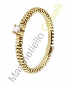 Anello Oro Giallo Diamanti Salvini Collezione My Light Bridal