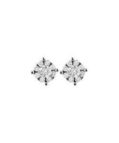 Orecchini Oro Bianco Diamanti Salvini Collezione Daphne