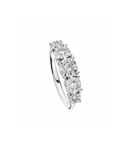 Anello Oro Bianco Diamanti Salvini Collezione Daphne