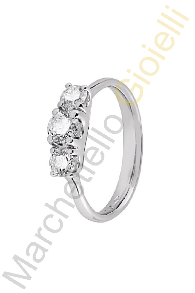 Trilogy Oro Bianco Diamanti Salvini Collezione Domizia