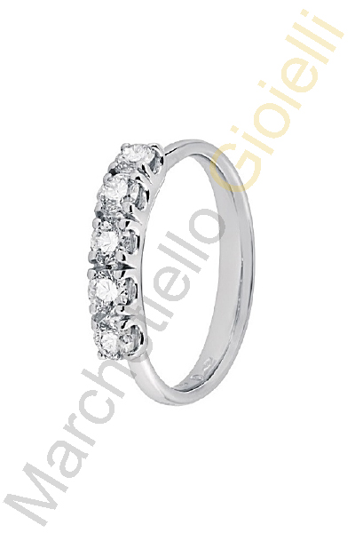 Veretta Oro Bianco Diamanti Salvini Collezione Domizia