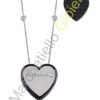 Collana Oro Bianco Ceramica Diamanti Salvini Collezione Frammenti D'Autore