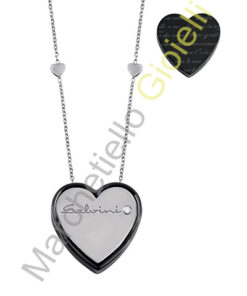 Collana Oro Bianco Ceramica Diamanti Salvini Collezione Frammenti D'Autore