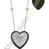 Collana Oro Bianco Ceramica Diamanti Salvini Collezione Frammenti D'Autore
