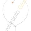 Collana Oro Bianco Diamanti Perle Salvini Collezione Minimal Fashion