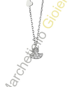 Collana Oro Bianco Diamanti Salvini Collezione Be Happy