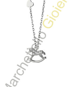 Collana Oro Bianco Diamanti Salvini Collezione Be Happy