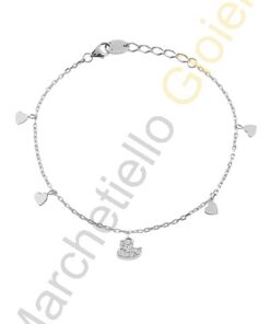 Bracciale Oro Bianco Diamanti Salvini Collezione Be Happy