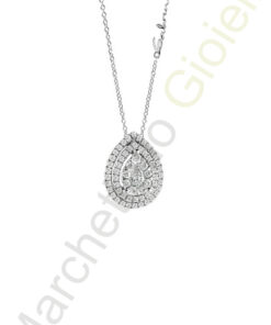 Collana Oro Bianco Diamanti Salvini Collezione Daphne Drop