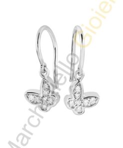 Orecchini Oro Bianco Diamanti Salvini Collezione Be Happy