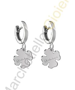 Orecchini Oro Bianco Diamanti Salvini Collezione Minimal Fun