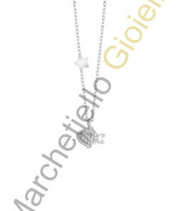 Collana Oro Bianco Diamanti Salvini Collezione Joy And Chic Marine