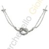 Collana Oro Bianco Diamanti Salvini Collezione Nodo D'Amore