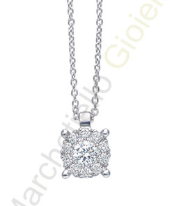 Collana Oro Bianco Diamanti Bliss Collezione Caresse