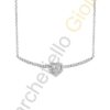 Collana Oro Bianco Diamanti Salvini Collezione Essential