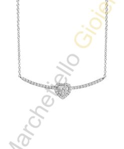 Collana Oro Bianco Diamanti Salvini Collezione Essential