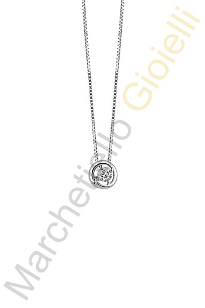 Punto Luce Oro Bianco Diamanti Salvini Collezione Primo Bacio