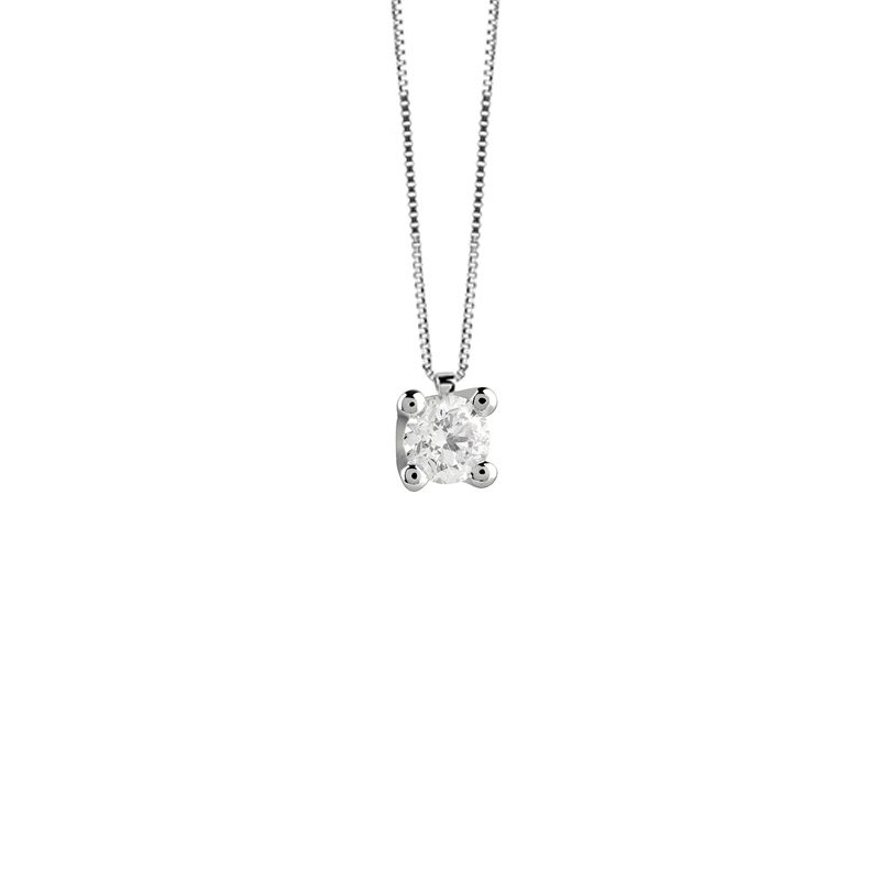 Punto Luce Oro Bianco Diamanti Salvini Collezione Virginia