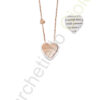 Collana Oro Rosa Ceramica Diamanti Salvini Collezione Frammenti D'Autore