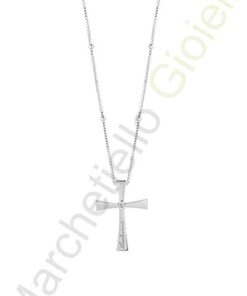 Croce Oro Bianco Diamanti Salvini Collezione Giubilee